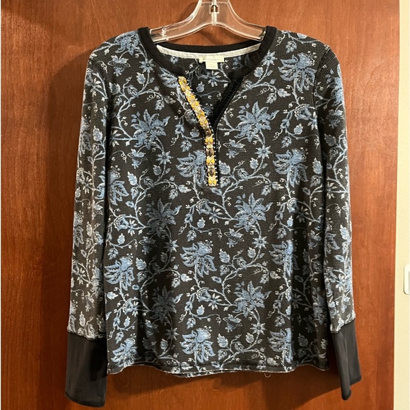 Sundance Multicolored Henley - Picture 1 of 5